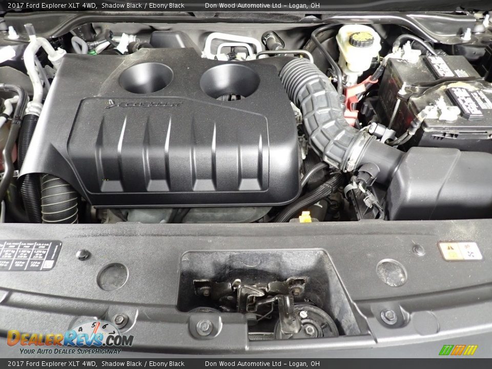 2017 Ford Explorer XLT 4WD Shadow Black / Ebony Black Photo #7