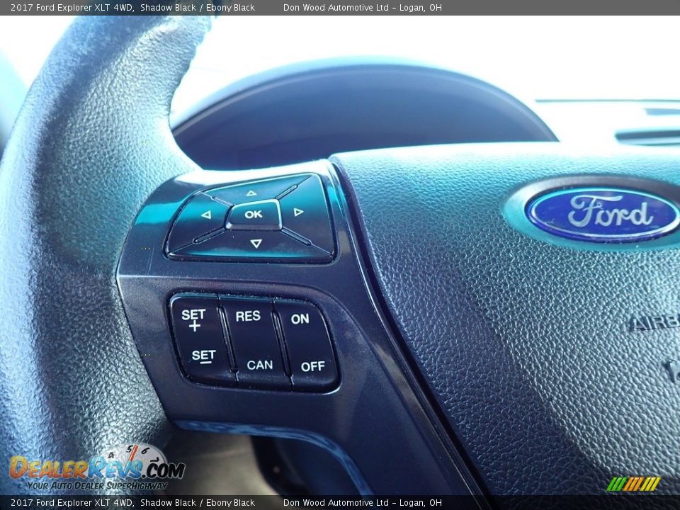 2017 Ford Explorer XLT 4WD Shadow Black / Ebony Black Photo #26