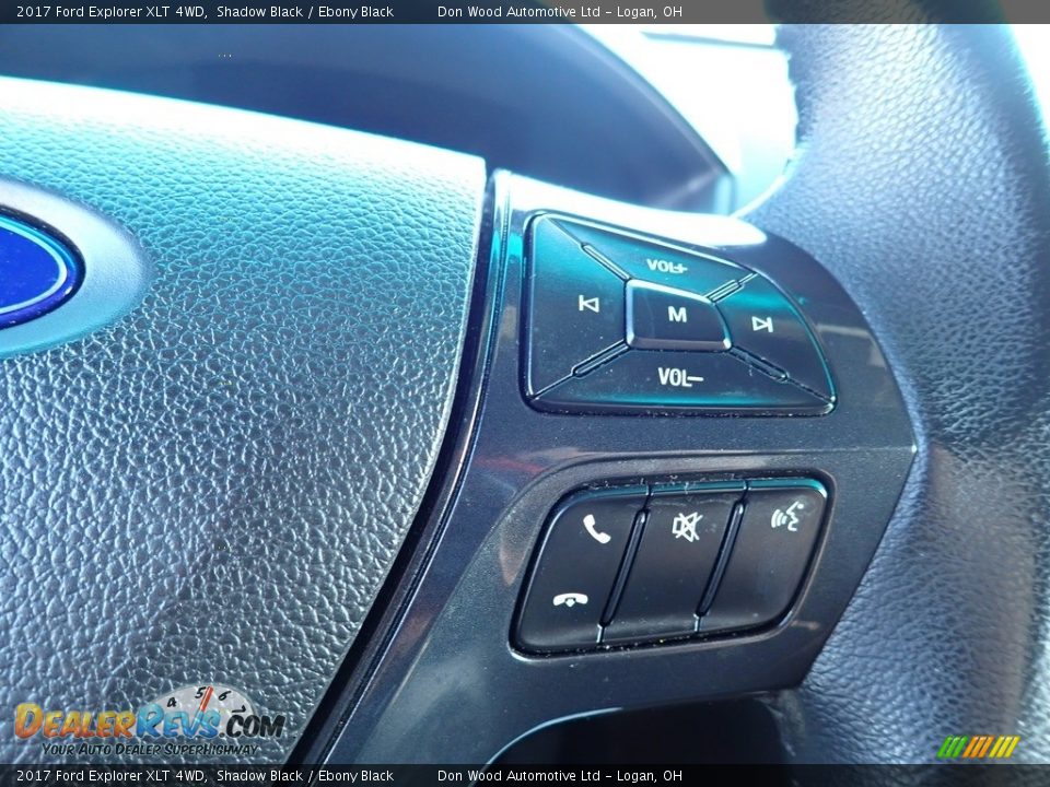 2017 Ford Explorer XLT 4WD Shadow Black / Ebony Black Photo #27