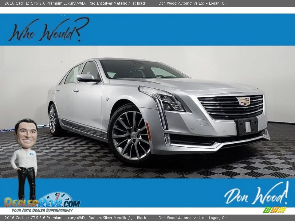 2016 Cadillac CT6 3.6 Premium Luxury AWD Radiant Silver Metallic / Jet Black Photo #1