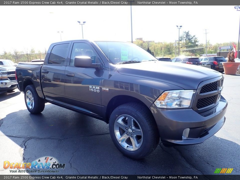 2017 Ram 1500 Express Crew Cab 4x4 Granite Crystal Metallic / Black/Diesel Gray Photo #10