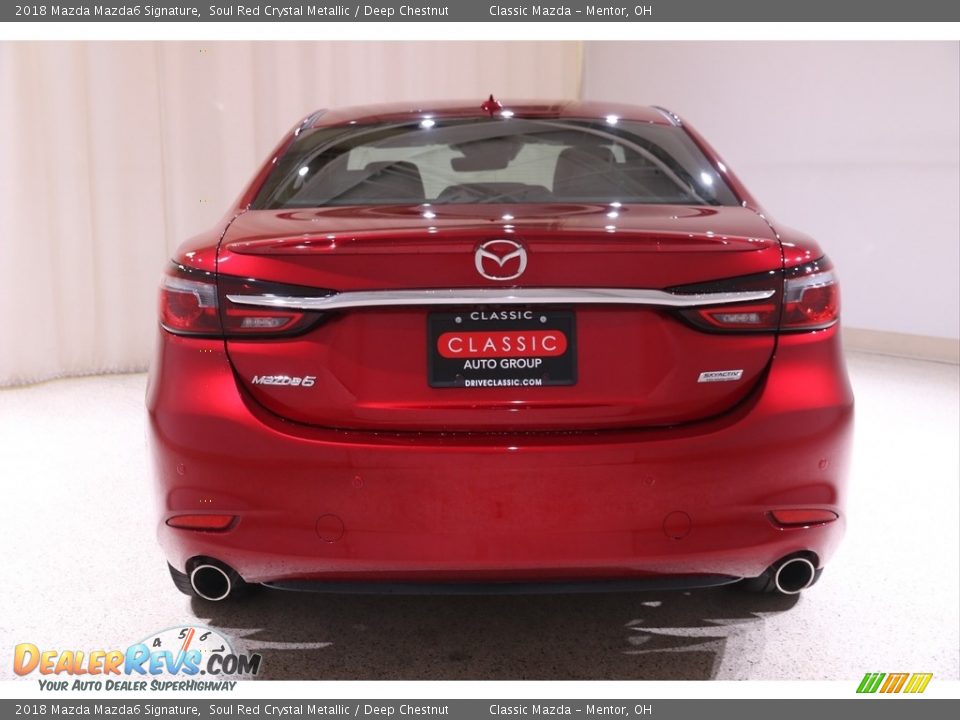 2018 Mazda Mazda6 Signature Soul Red Crystal Metallic / Deep Chestnut Photo #16
