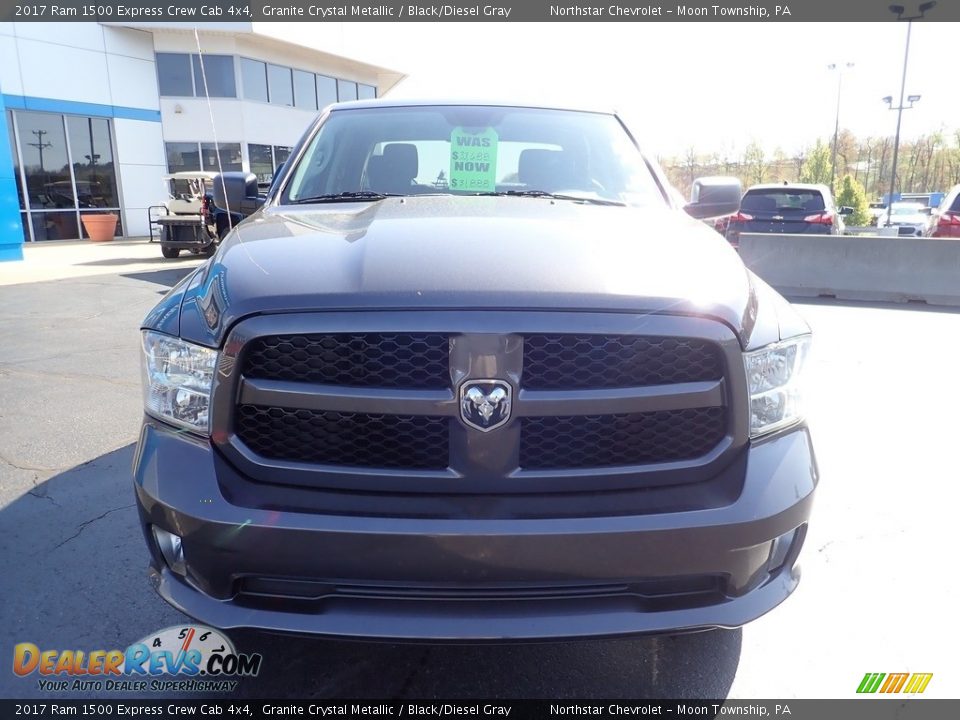 2017 Ram 1500 Express Crew Cab 4x4 Granite Crystal Metallic / Black/Diesel Gray Photo #12