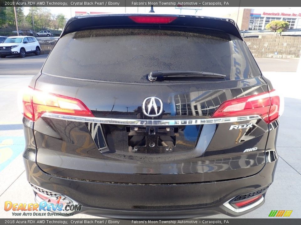 2018 Acura RDX AWD Technology Crystal Black Pearl / Ebony Photo #3