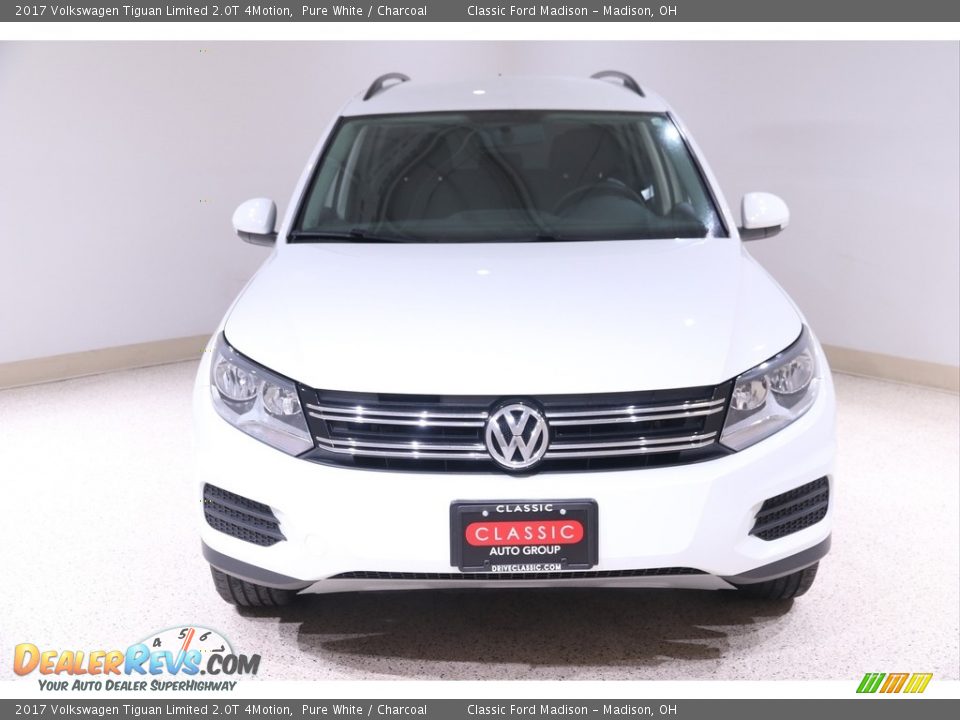 2017 Volkswagen Tiguan Limited 2.0T 4Motion Pure White / Charcoal Photo #2