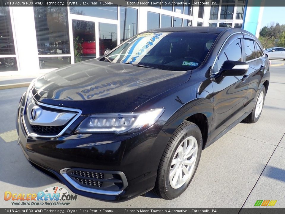 2018 Acura RDX AWD Technology Crystal Black Pearl / Ebony Photo #8