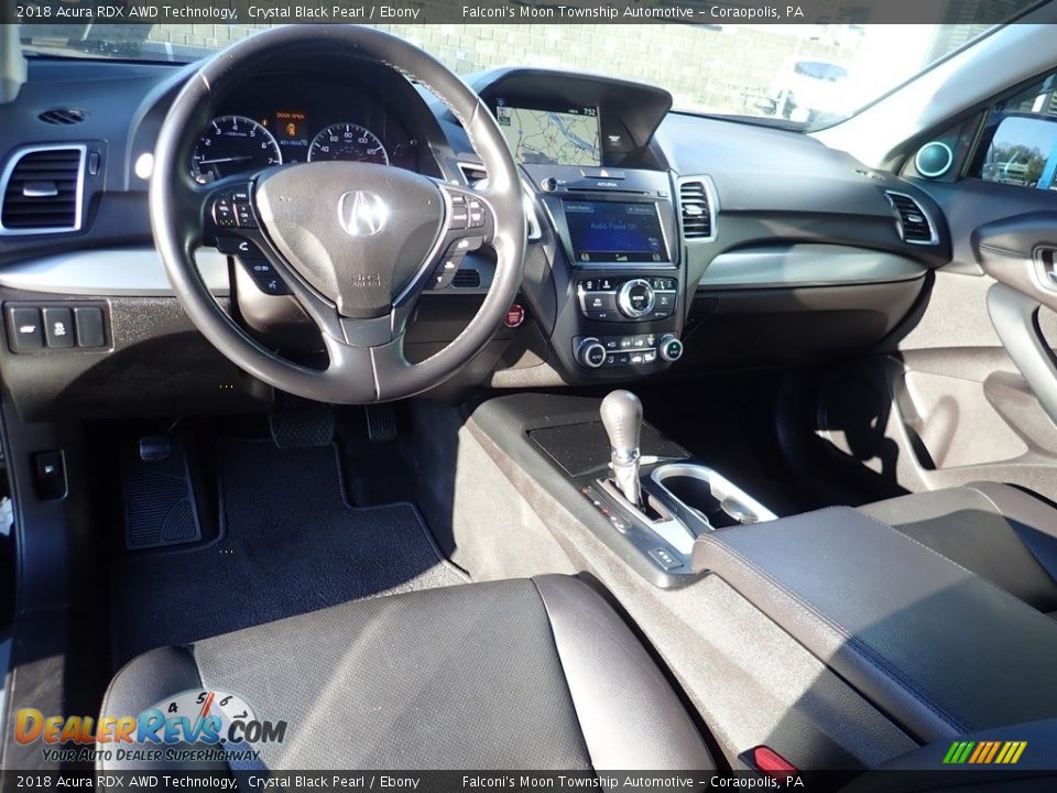 2018 Acura RDX AWD Technology Crystal Black Pearl / Ebony Photo #16