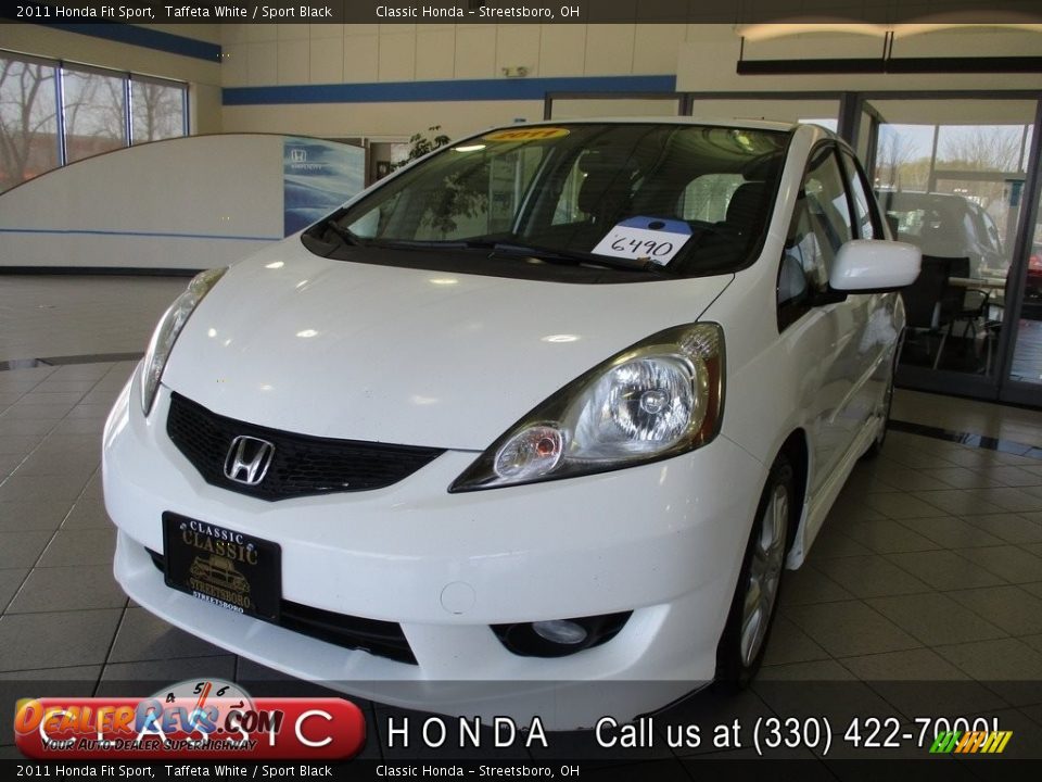 2011 Honda Fit Sport Taffeta White / Sport Black Photo #1