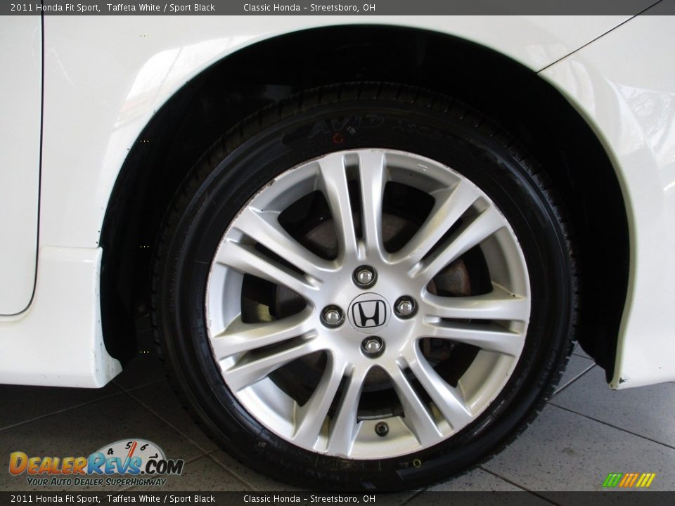 2011 Honda Fit Sport Taffeta White / Sport Black Photo #6