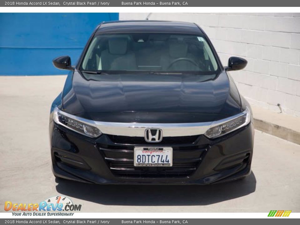 2018 Honda Accord LX Sedan Crystal Black Pearl / Ivory Photo #7