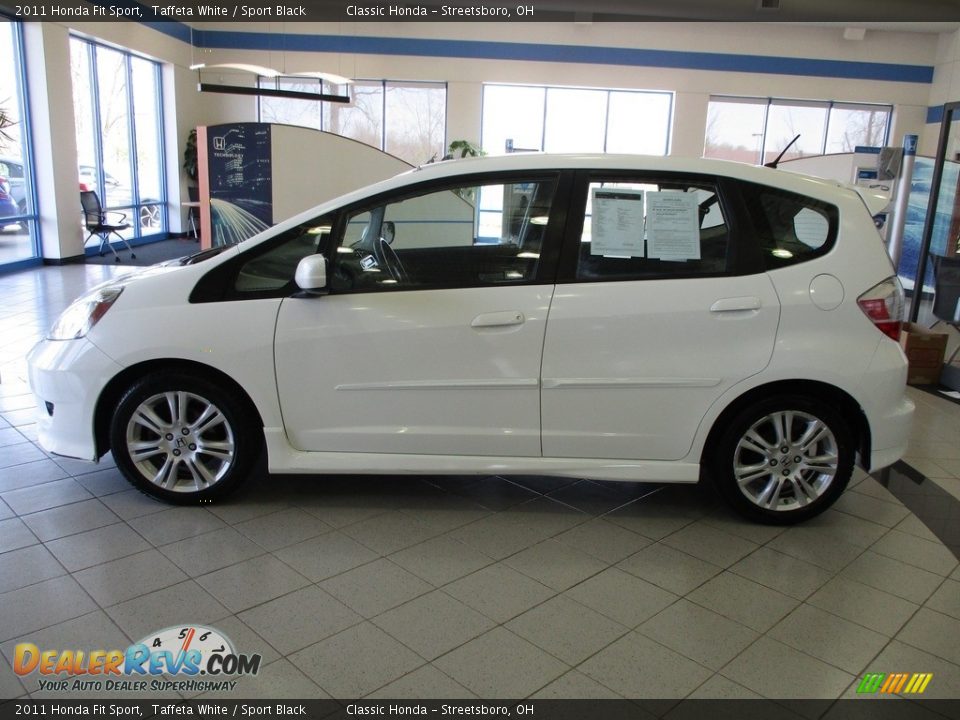 2011 Honda Fit Sport Taffeta White / Sport Black Photo #9