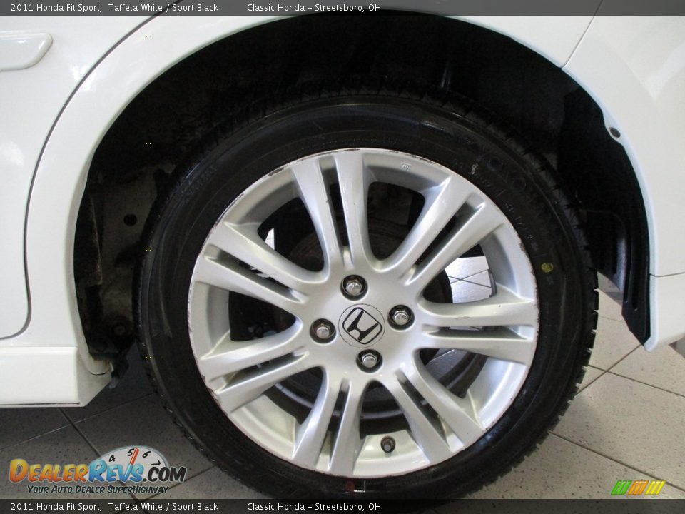 2011 Honda Fit Sport Taffeta White / Sport Black Photo #10