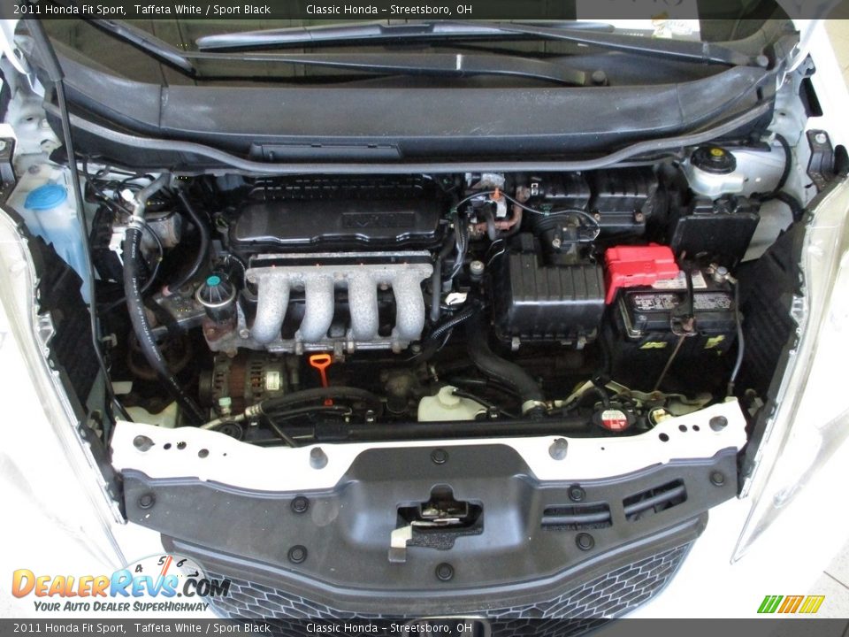 2011 Honda Fit Sport Taffeta White / Sport Black Photo #12