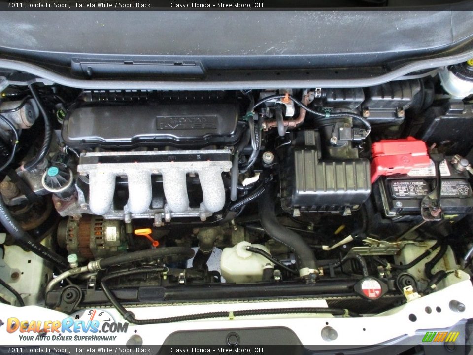 2011 Honda Fit Sport Taffeta White / Sport Black Photo #13