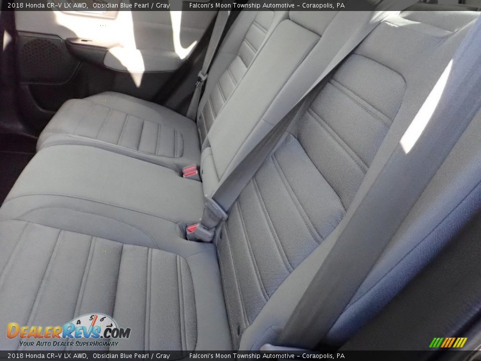 2018 Honda CR-V LX AWD Obsidian Blue Pearl / Gray Photo #15