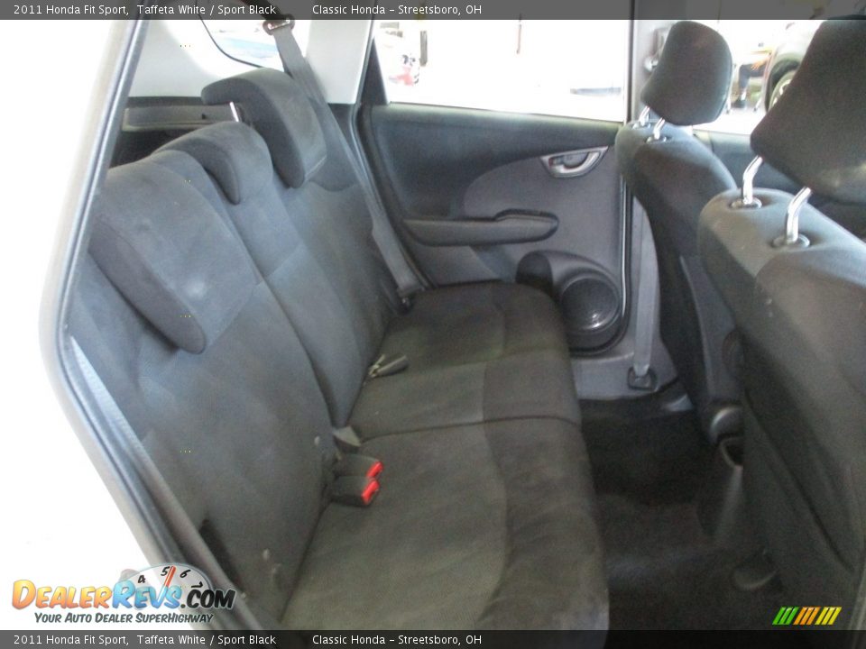 2011 Honda Fit Sport Taffeta White / Sport Black Photo #22