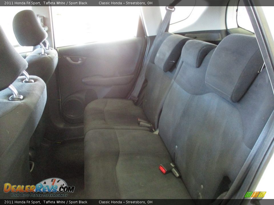 2011 Honda Fit Sport Taffeta White / Sport Black Photo #24