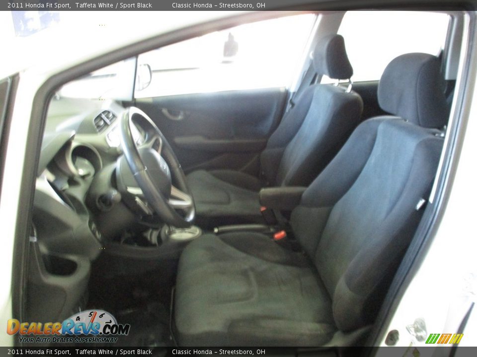2011 Honda Fit Sport Taffeta White / Sport Black Photo #26