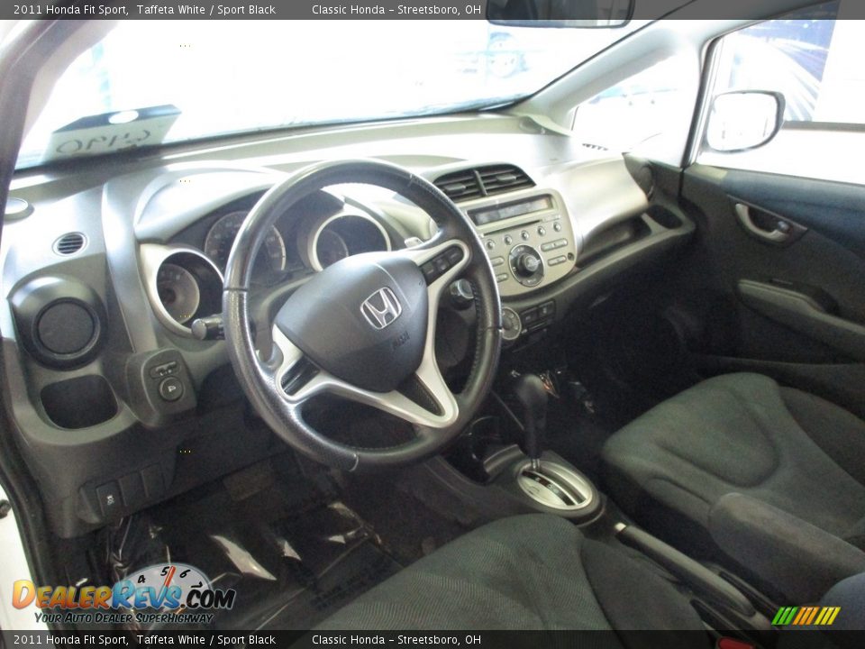 2011 Honda Fit Sport Taffeta White / Sport Black Photo #27