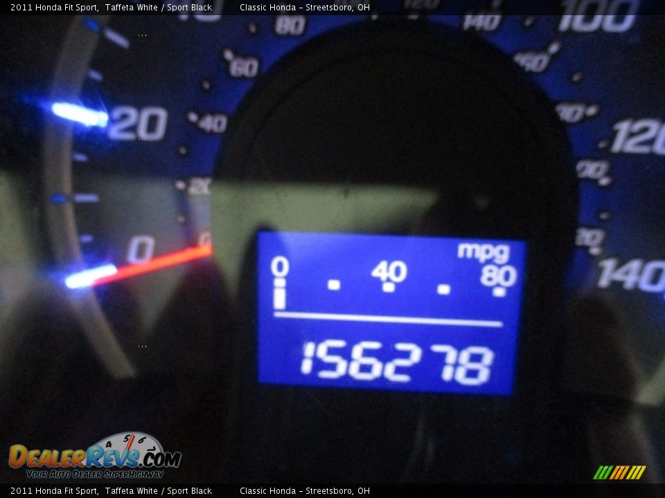 2011 Honda Fit Sport Taffeta White / Sport Black Photo #28