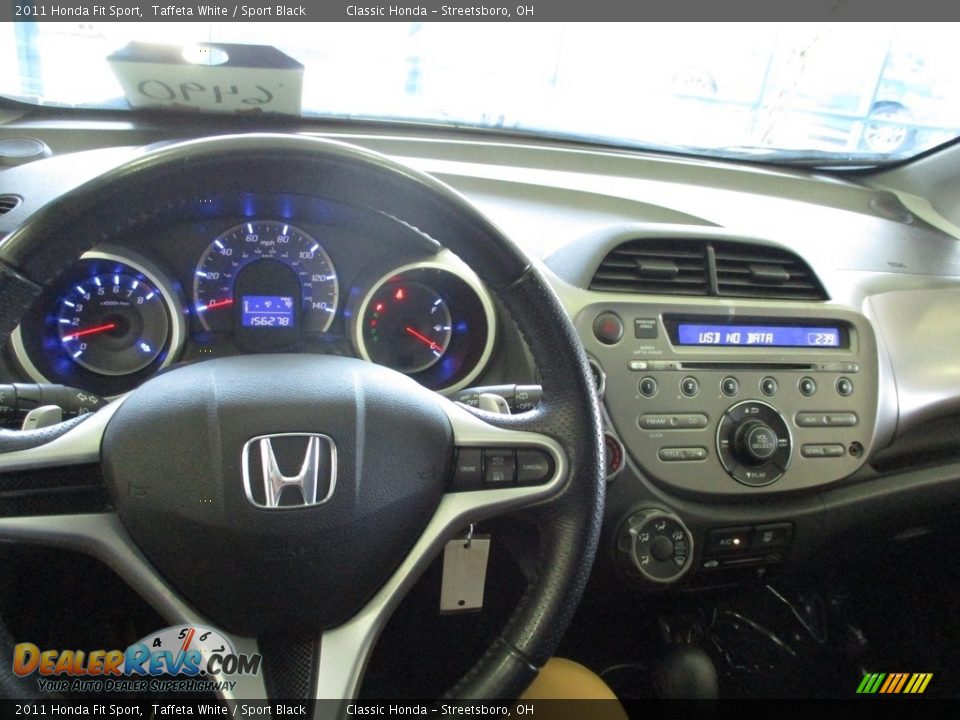 2011 Honda Fit Sport Taffeta White / Sport Black Photo #32