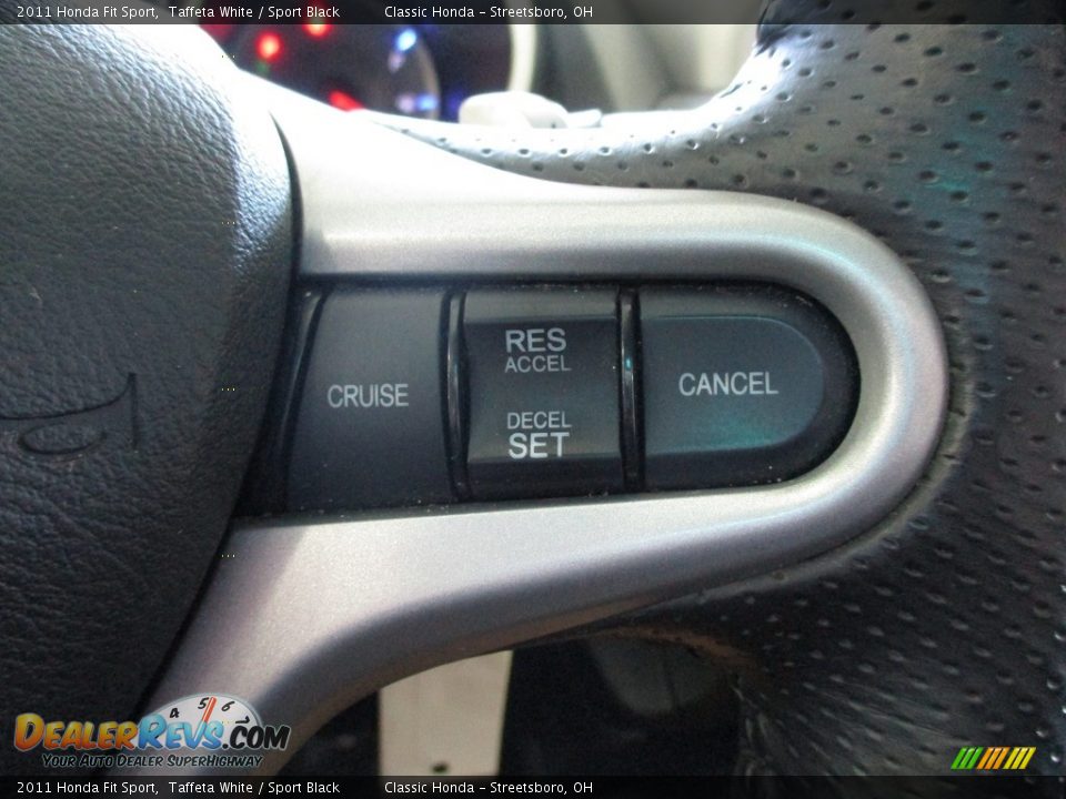 2011 Honda Fit Sport Taffeta White / Sport Black Photo #33