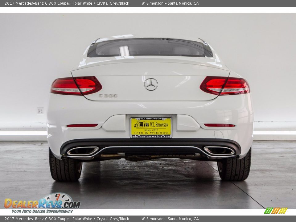 2017 Mercedes-Benz C 300 Coupe Polar White / Crystal Grey/Black Photo #3