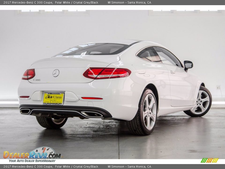 2017 Mercedes-Benz C 300 Coupe Polar White / Crystal Grey/Black Photo #16