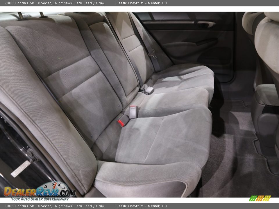 2008 Honda Civic EX Sedan Nighthawk Black Pearl / Gray Photo #13