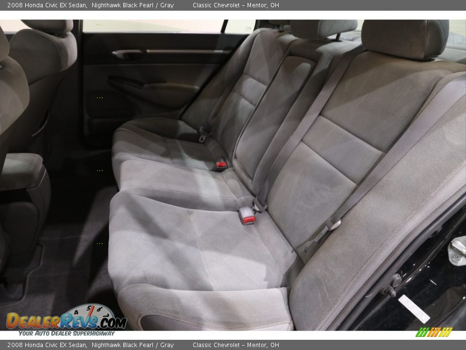 2008 Honda Civic EX Sedan Nighthawk Black Pearl / Gray Photo #14