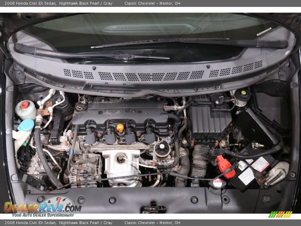 2008 Honda Civic EX Sedan Nighthawk Black Pearl / Gray Photo #16