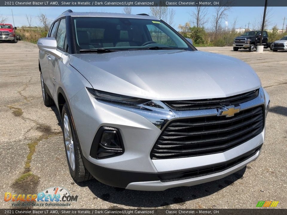 2021 Chevrolet Blazer LT AWD Silver Ice Metallic / Dark Galvanized/Light Galvanized Photo #2