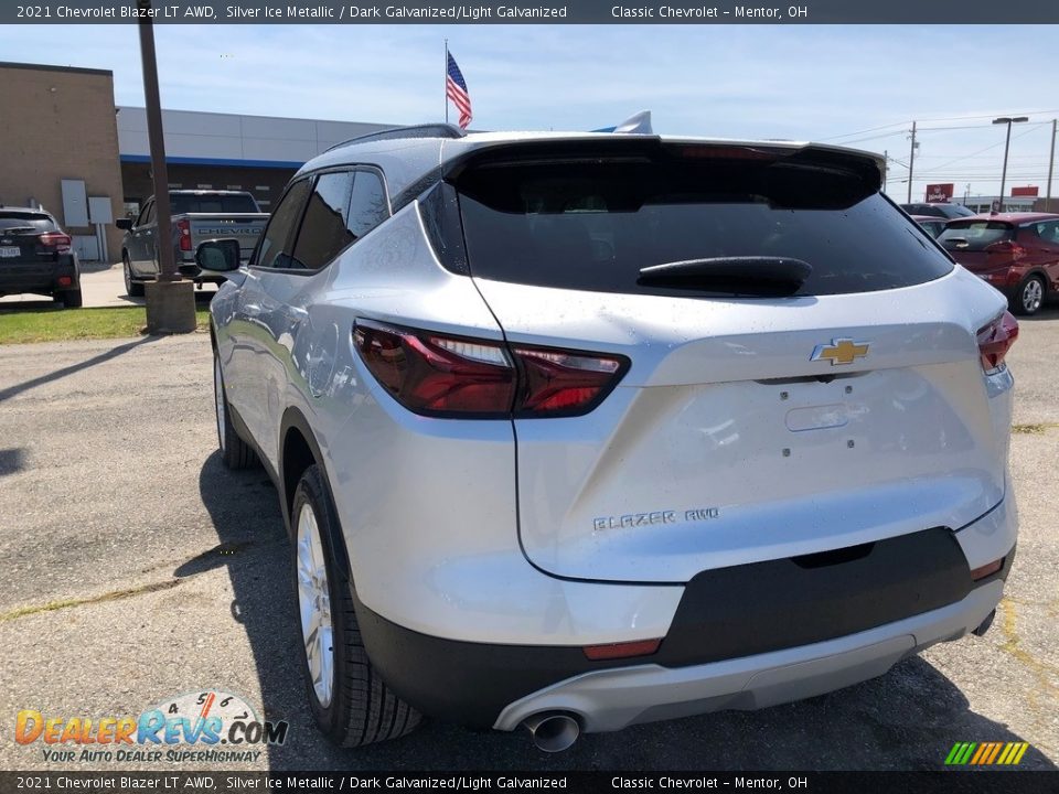 2021 Chevrolet Blazer LT AWD Silver Ice Metallic / Dark Galvanized/Light Galvanized Photo #4