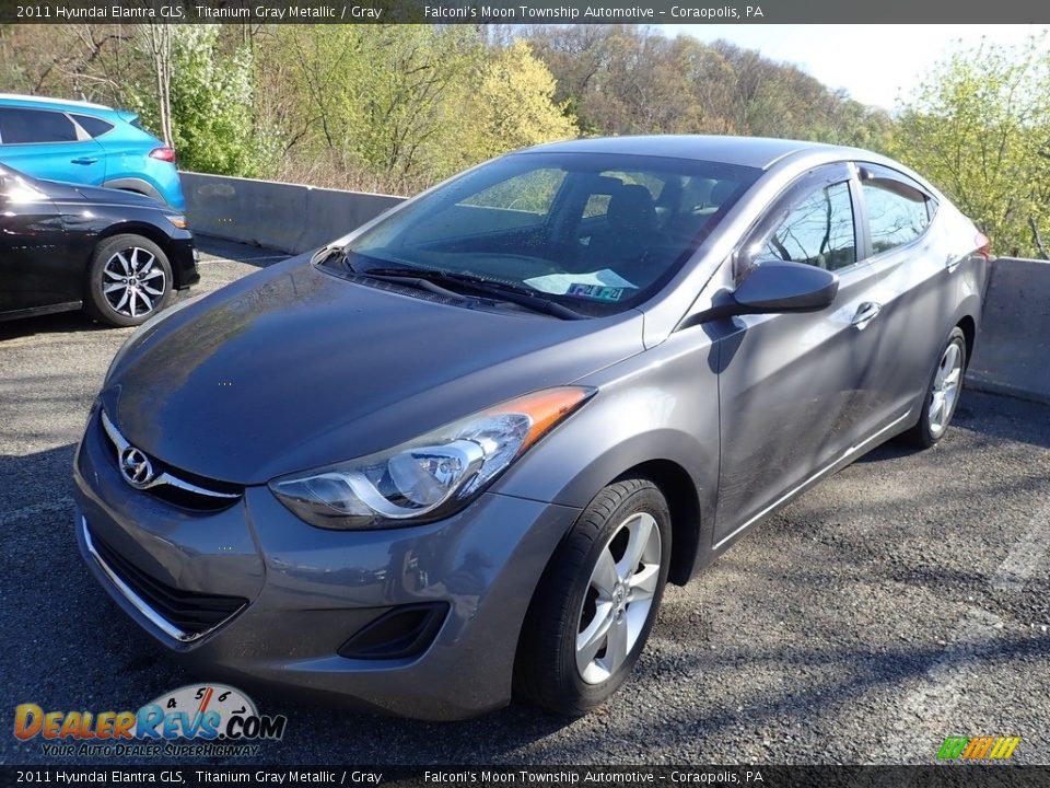 2011 Hyundai Elantra GLS Titanium Gray Metallic / Gray Photo #1