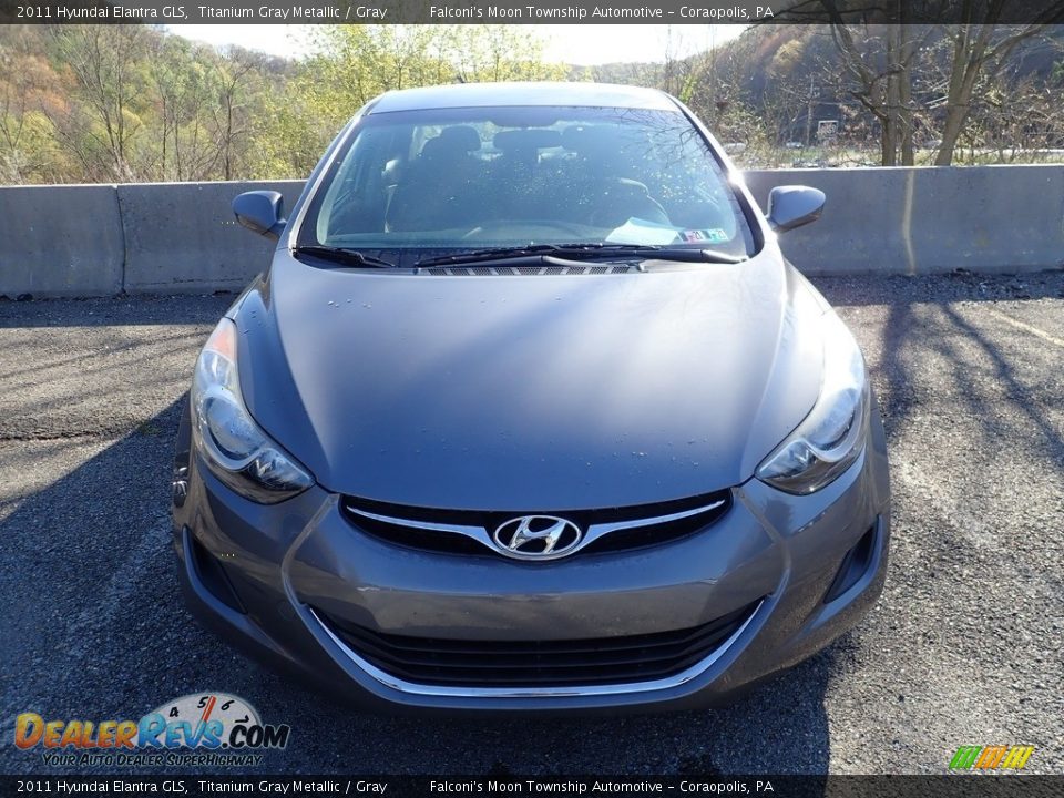 2011 Hyundai Elantra GLS Titanium Gray Metallic / Gray Photo #3