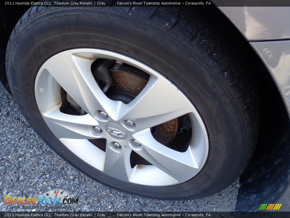 2011 Hyundai Elantra GLS Titanium Gray Metallic / Gray Photo #5