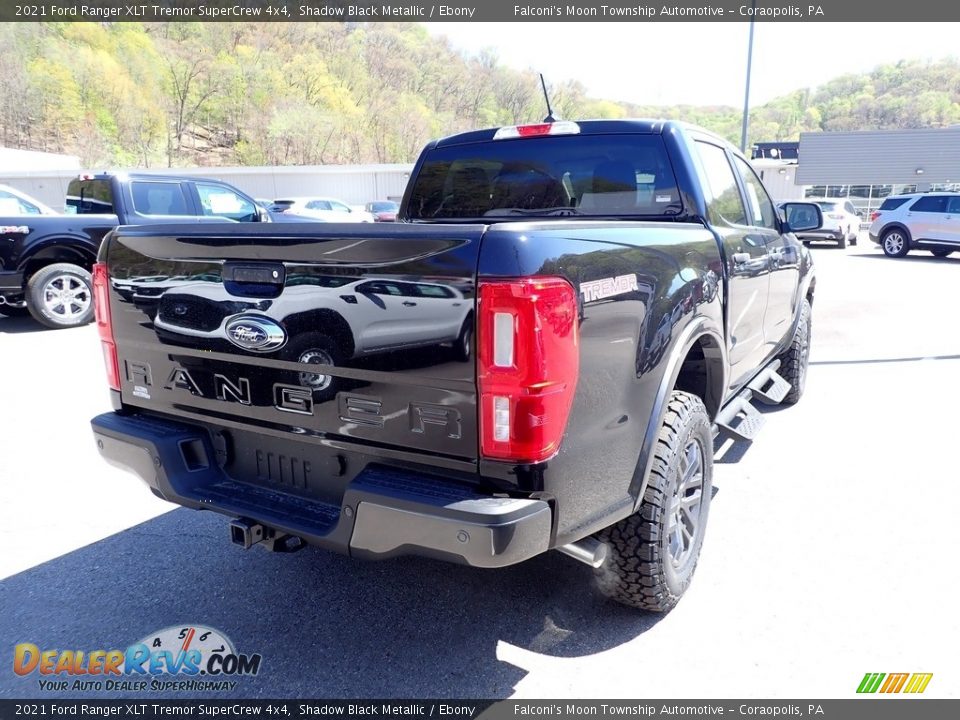 2021 Ford Ranger XLT Tremor SuperCrew 4x4 Shadow Black Metallic / Ebony Photo #2