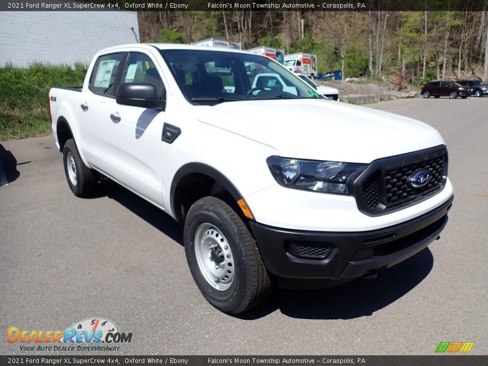 2021 Ford Ranger XL SuperCrew 4x4 Oxford White / Ebony Photo #3