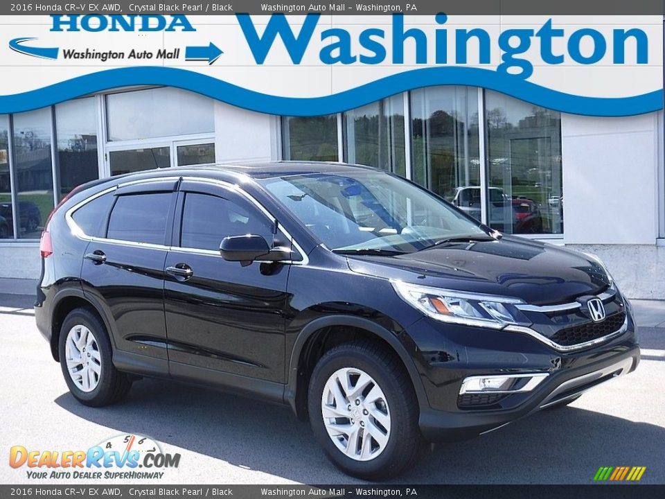 2016 Honda CR-V EX AWD Crystal Black Pearl / Black Photo #1
