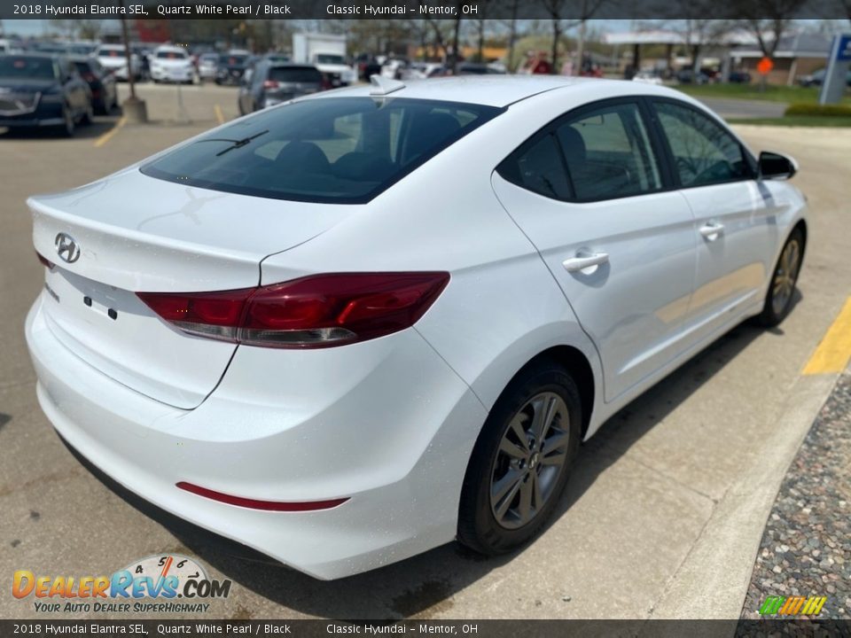 2018 Hyundai Elantra SEL Quartz White Pearl / Black Photo #2