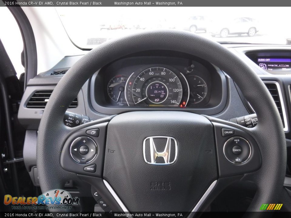 2016 Honda CR-V EX AWD Crystal Black Pearl / Black Photo #17