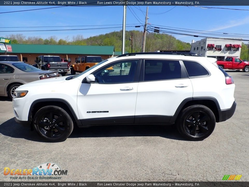 2021 Jeep Cherokee Altitude 4x4 Bright White / Black Photo #2