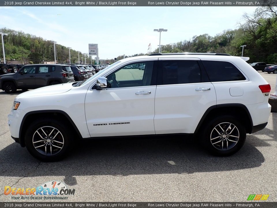 2018 Jeep Grand Cherokee Limited 4x4 Bright White / Black/Light Frost Beige Photo #2