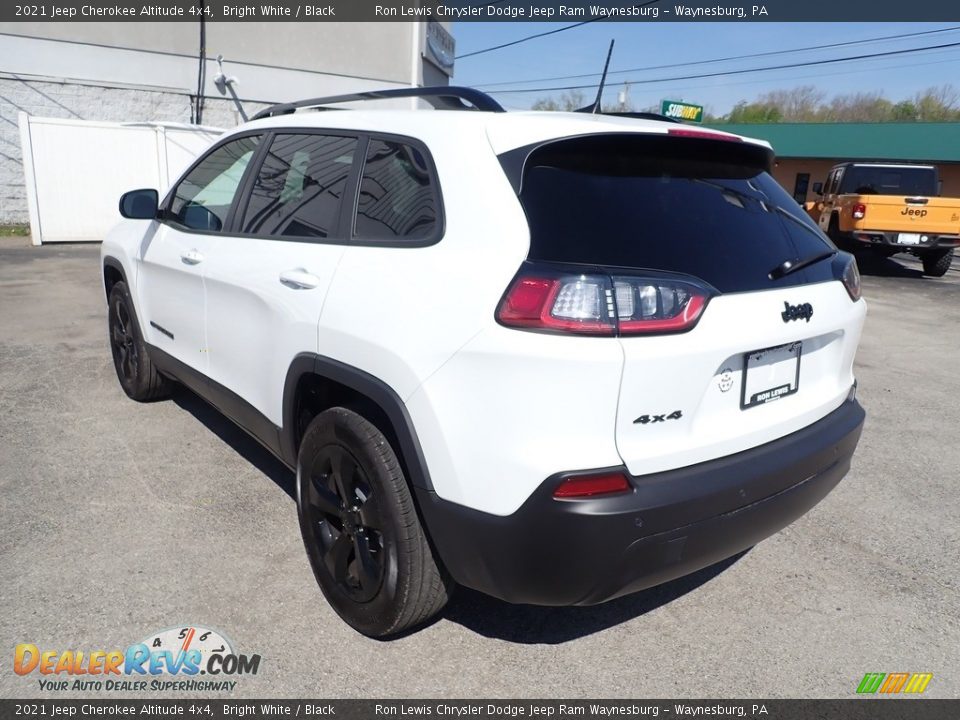 2021 Jeep Cherokee Altitude 4x4 Bright White / Black Photo #3