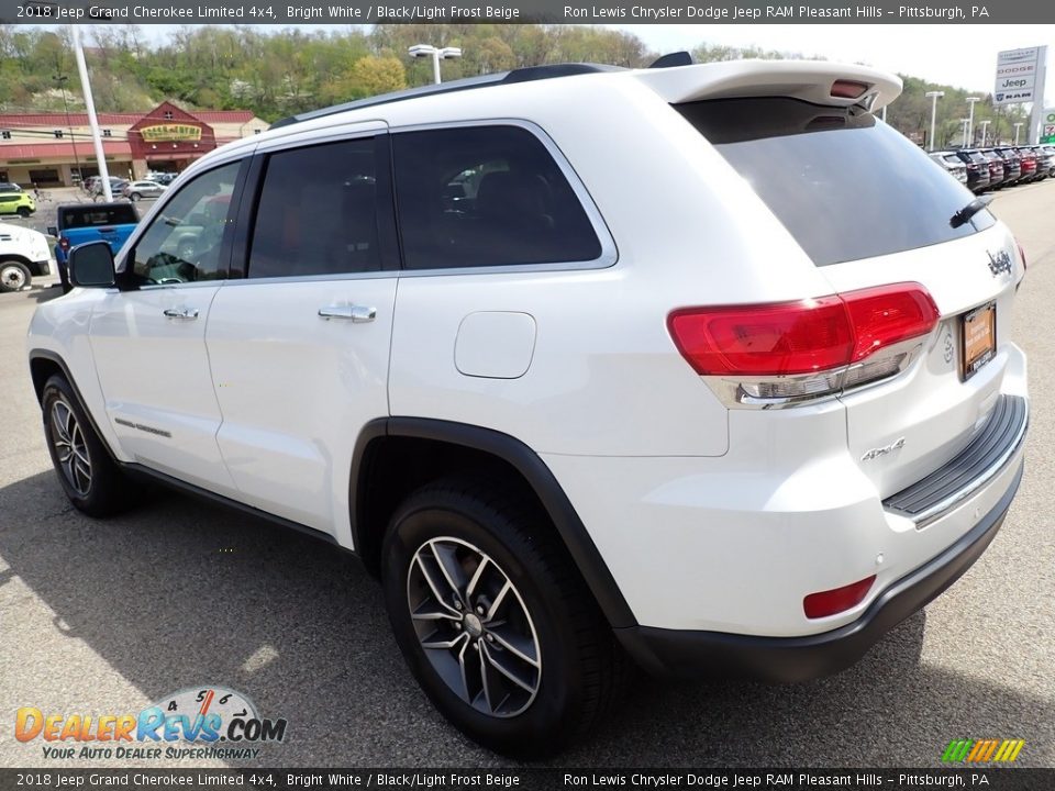 2018 Jeep Grand Cherokee Limited 4x4 Bright White / Black/Light Frost Beige Photo #3