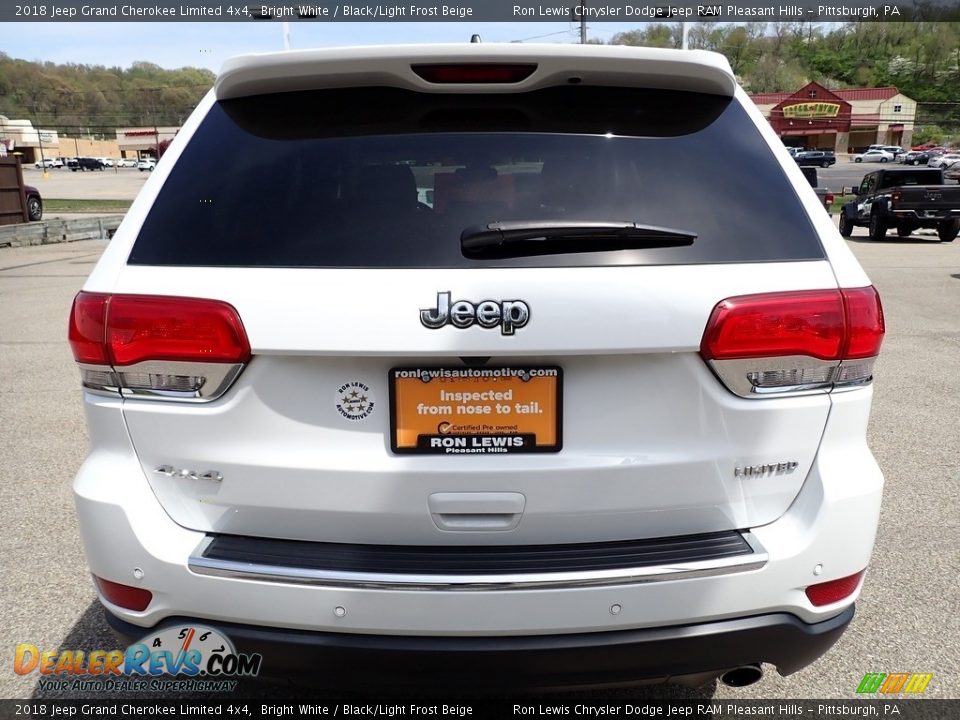 2018 Jeep Grand Cherokee Limited 4x4 Bright White / Black/Light Frost Beige Photo #4