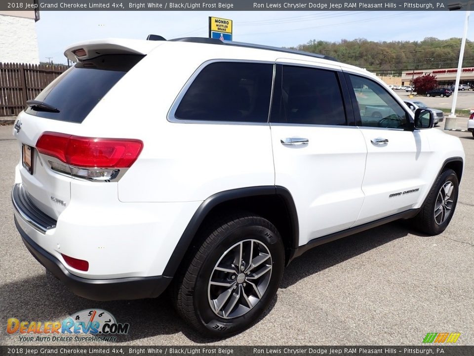 2018 Jeep Grand Cherokee Limited 4x4 Bright White / Black/Light Frost Beige Photo #6