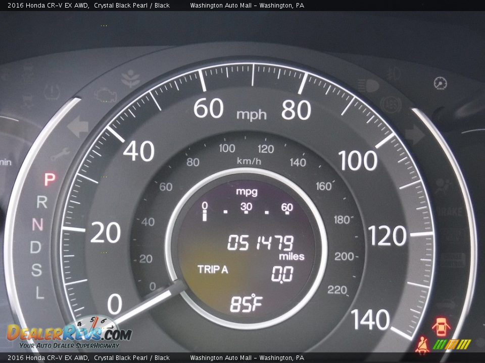 2016 Honda CR-V EX AWD Crystal Black Pearl / Black Photo #28