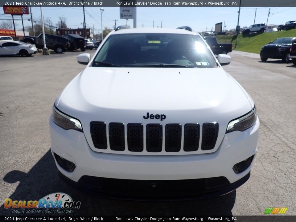 2021 Jeep Cherokee Altitude 4x4 Bright White / Black Photo #8
