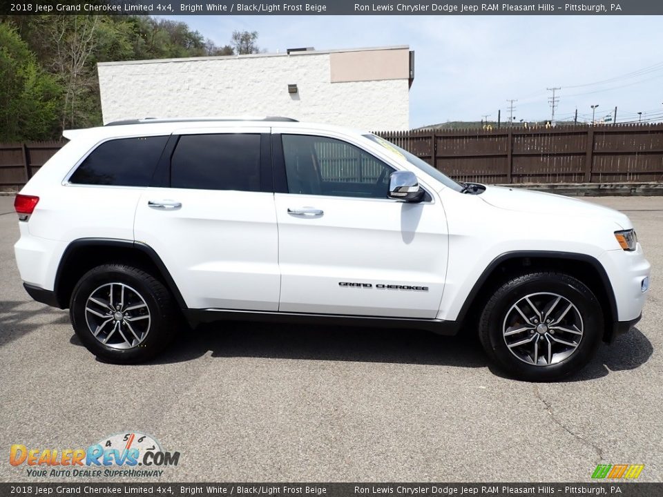 2018 Jeep Grand Cherokee Limited 4x4 Bright White / Black/Light Frost Beige Photo #7